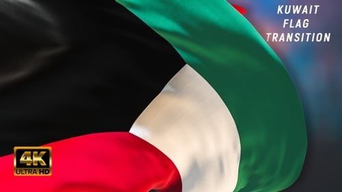 Kuwait flag transitions 4k