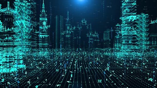 Holographische digitale Smart City