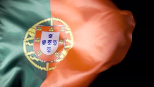 Portuguese Flag Waving