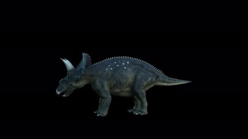 Dinosaure Dicératops 4K