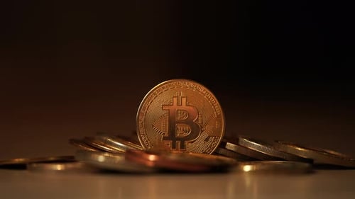 Pièces d'or en métal de crypto-monnaie