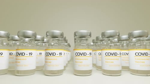 COVID-19 Coronavirus Vaccine Vials Animated Production