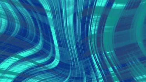 Abstract Blue and Teal Wavy Lines Motion Background
