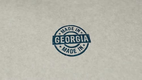 Made in Georgia stamp and stamping loop