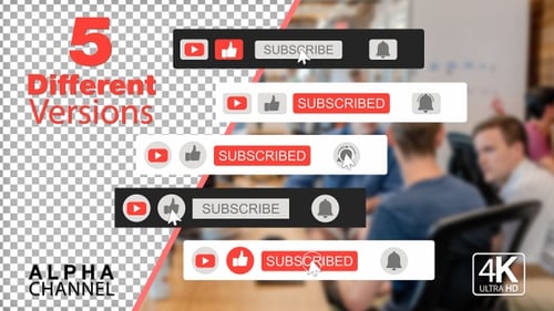 Youtube Erinnerungsanimationen-Paket abonnieren