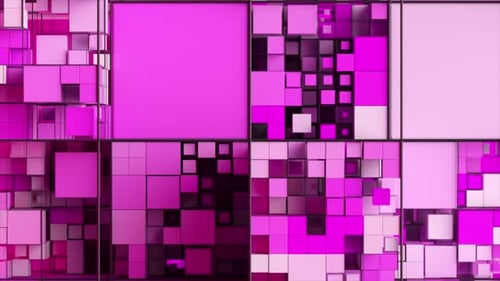 Abstract Background with Motion Cubes