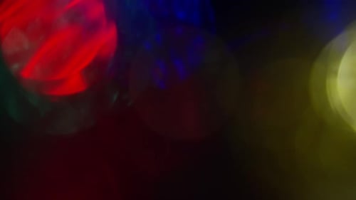 Abstract Bokeh Lights Background with Red, Green, Blue