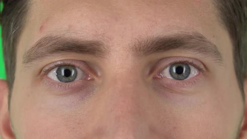 Male Eyes Close Up, Macro Portrait