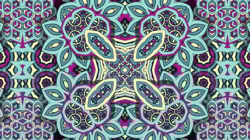 Vintage Kaleidoscopic Mandala Long Loop