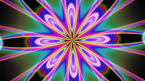 Vibrant Abstract Kaleidoscope Pattern Background