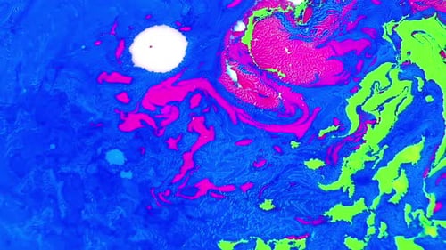 Vibrant Colors Creating Abstract Fluid Designs