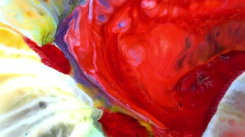 Abstract Paint Colours Diffusion