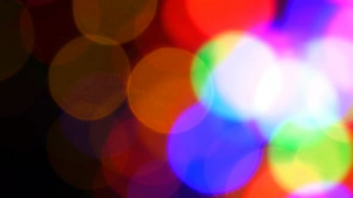 Vibrant Bokeh Lights Abstract Background
