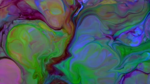 Abstract Swirling Colors Creating Unique Patterns