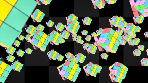 Cluster Multicolor Transforming Cubes