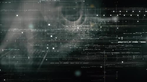 Abstract Technology Background with Futuristic Digital Data Flow