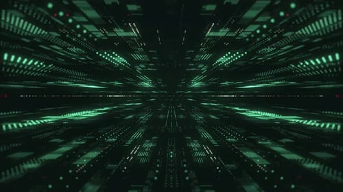 4K Digital Data Sci Fi Background