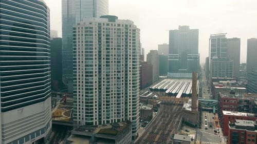 Aerial Ogilvie Transportation Center