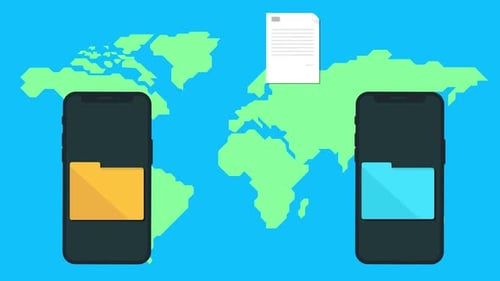 Transfert de fichiers d'un mobile vers un autre mobile