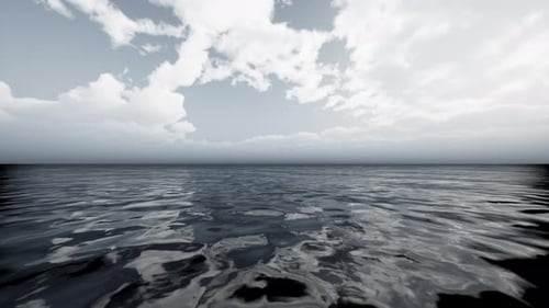 Morning Fog Over the Sea