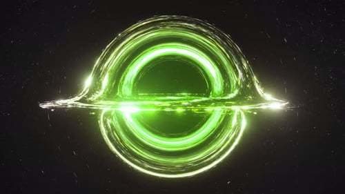 Green Black Hole Simulation Seamless Loop