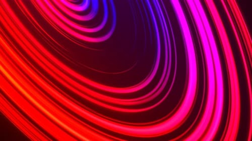 Vibrant Neon Swirl Lines Dynamic Looping Background