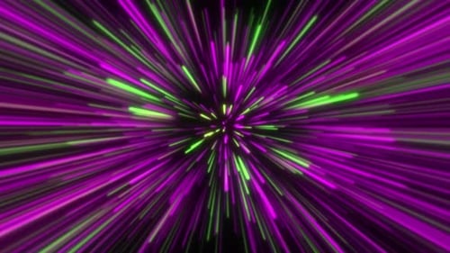 Colorful Hyperspace Jump Loop Neon Lights V18