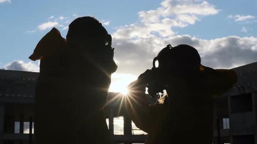 Konzept des Endes der Apokalypse oder der chemischen Bedrohung, des Endes der Covid-19-Pandemie