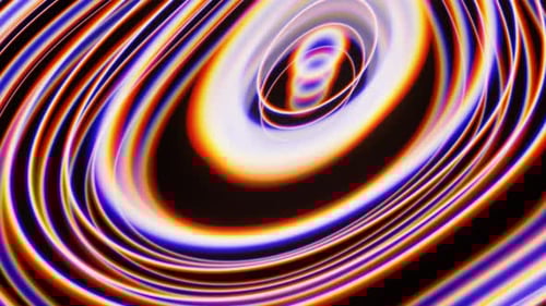 Abstract Glowing Energy Tunnel Motion Background