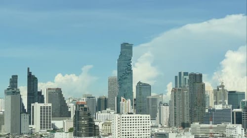 Beautiful building architecture around Bangkok city in Thailand