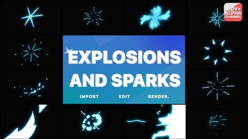 Animated Geometric Energy Flash FX Pack