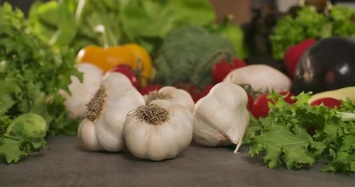 Garlic and Salad
