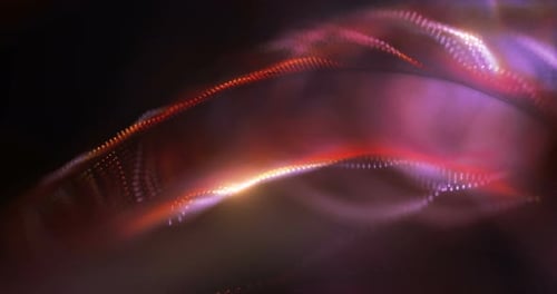 4K animated background loop with audio elements. 3D abstract digital wave.