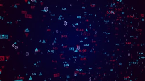 Abstract Digital Data Stream Background Animation
