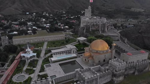 Aerial View at the Renovated Rabati Castle in Akhaltsikhe