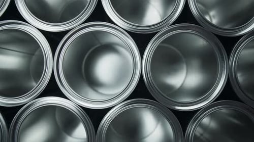 Top View, One Empty Can