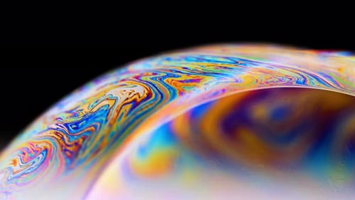 Cores criativas da bolha de sabão