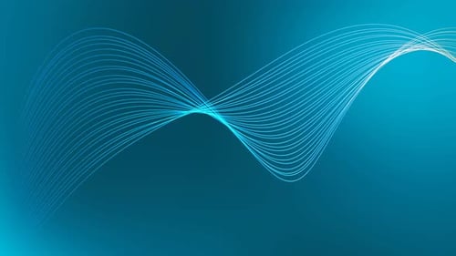 Flowing Blue Abstract Lines Modern Background Loop