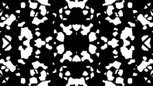 Abstract Black and White Organic Shape Morphing Reveal