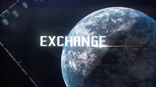 Futuristic Earth Text Reveal with Digital Data Interface