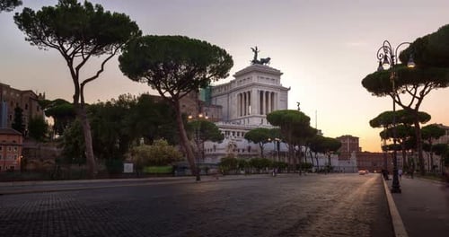 Vittoriano Monument in Venice Square Rome, Italy