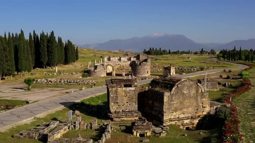 Ruínas antigas de Hierapolis.