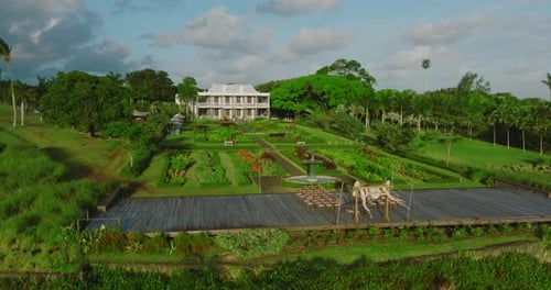 Beautiful Wedding Arch View From Drone