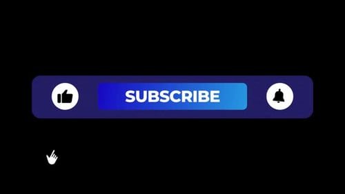 Animated YouTube Like Subscribe and Bell Notification Call to Action