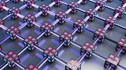 3D Animation des Netzwerks mit Netzwerkknoten