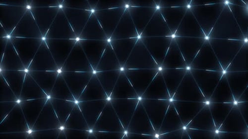 Blockchain Technology Mesh Network Light Grid Plexus Communicating - 1080p