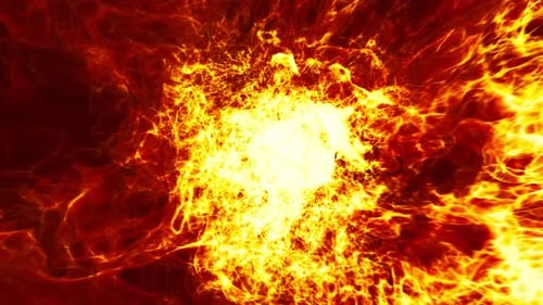Loderndes Feuer durch einen Tunnel