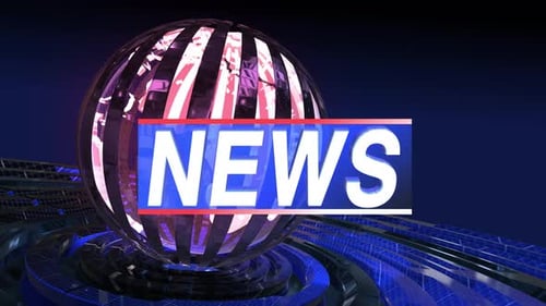 News Studio Background Loop 4k E