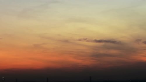 Time Lapse of Colorful Sunrise or Sunset Sky