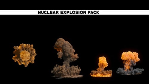 Realistic Explosion Fire Smoke Alpha Channel Pack